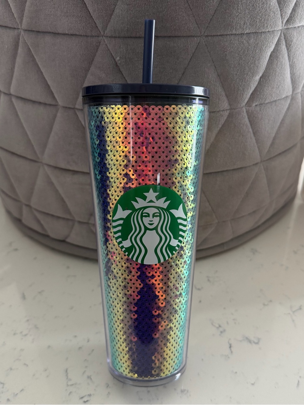 Stanley Black Chroma Collection & Starbucks Iridescent Sequin Tumbler - Picture 4 of 6